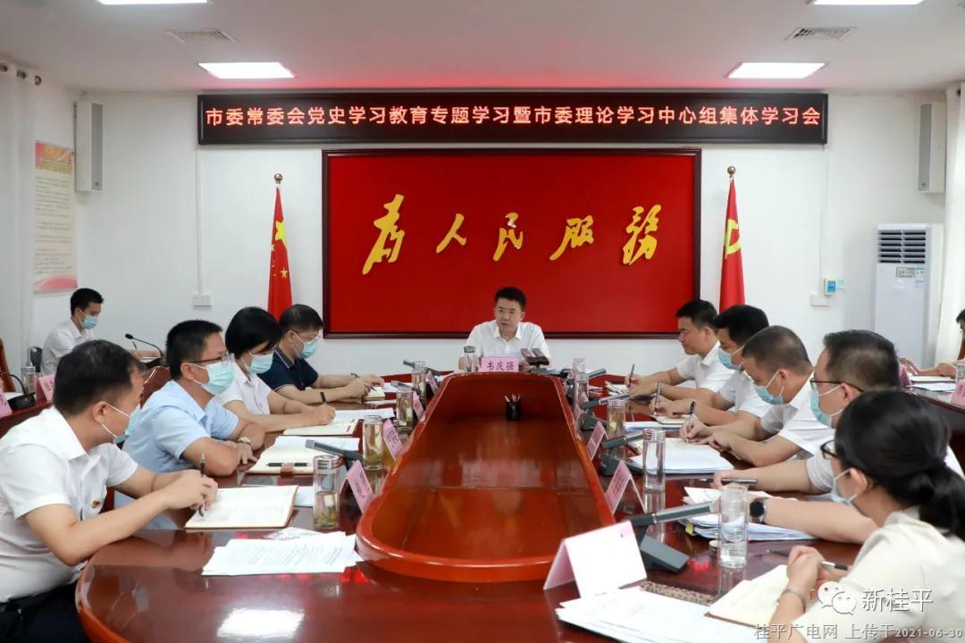 桂平市委召开党史学习教育专题学习暨市委理论学习中心组集体学习会