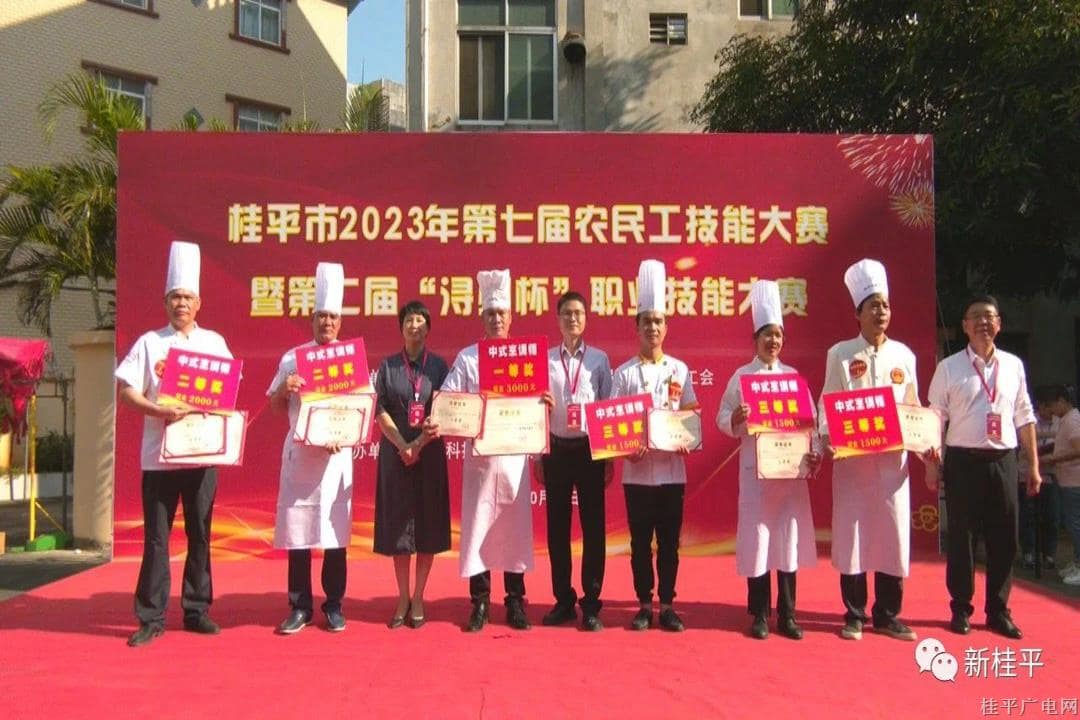 桂平市举办2023年第七届农民工技能大赛暨第二届“浔州杯”职业技能大赛