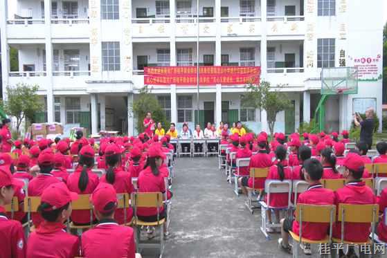 东莞市广西桂平商会到江口镇龙山小学开展公益助学活动